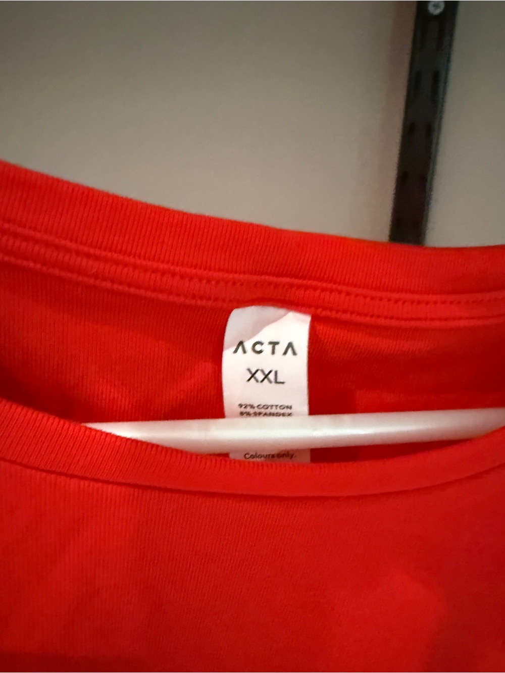ACTA Women's Red Crewneck Short Sleeve Tee - Picture 2 of 2
